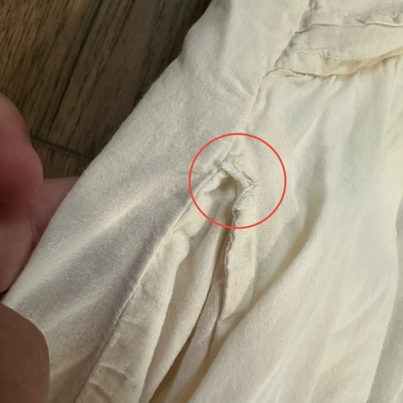 April Cornell Vintage Cream Dress with Floral Embroidery, Nightgown, Cotton, L - Picture 13 of 13